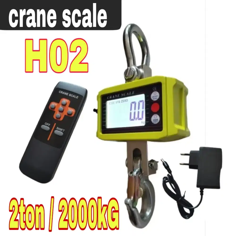 timbangan gantung 2ton 2000kg include remot