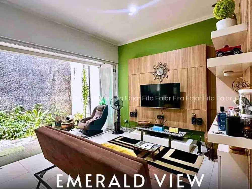 Dijual Rumah Murah Siap Huni Depan Taman di Emerald Bintaro Jaya Sektor 9 Tangsel