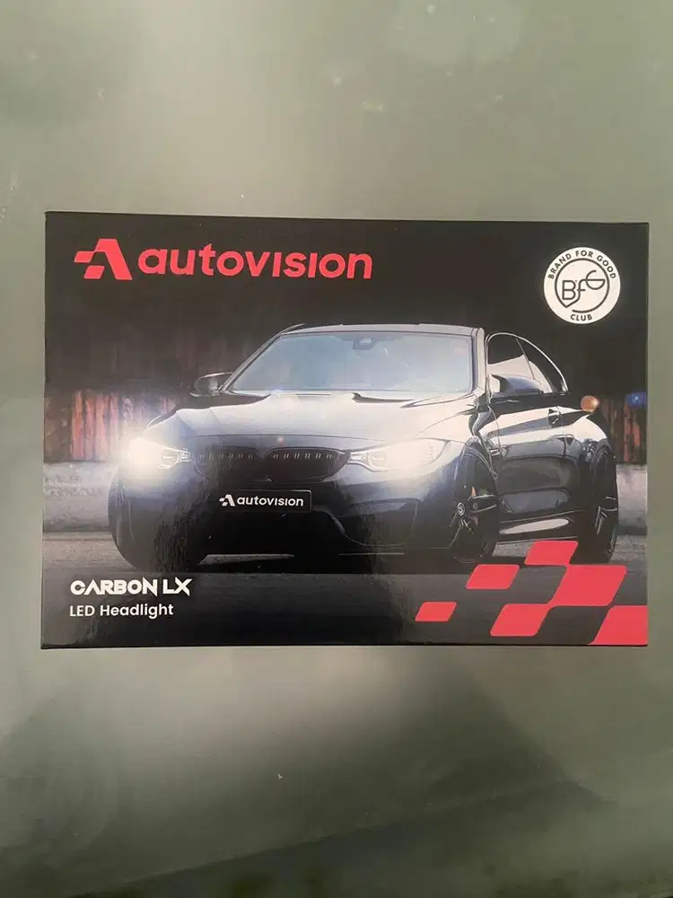 Lampu head lamp mobil autovision led carbon lx h11 original