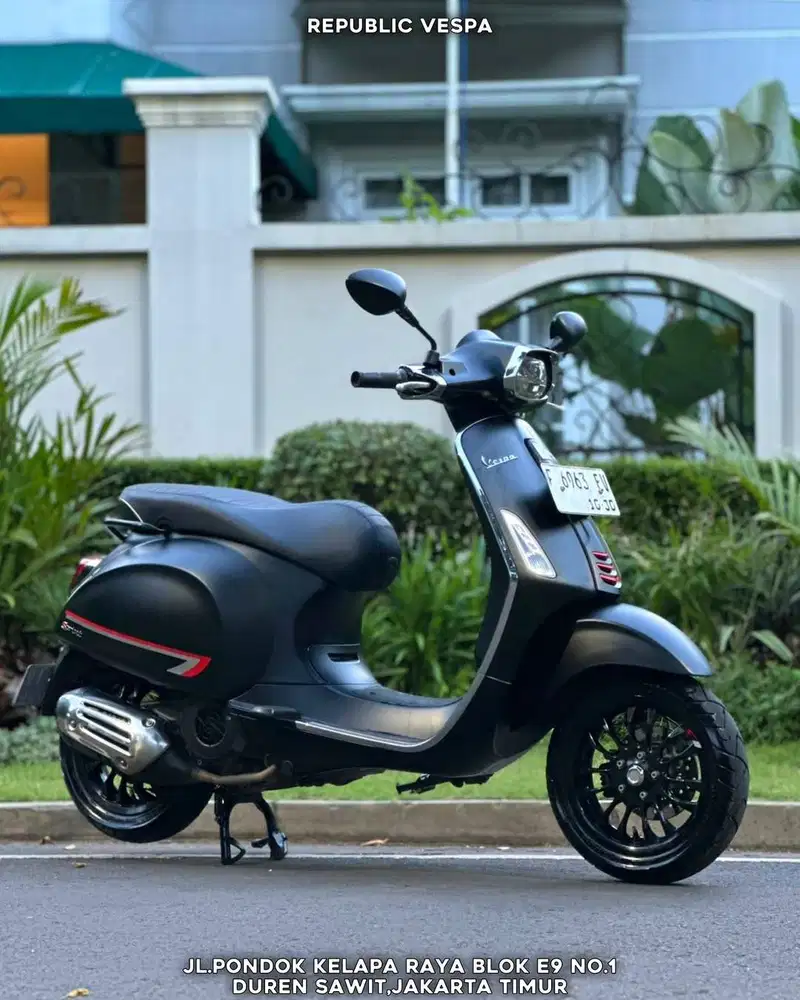 DIJUAL CEPAT PIAGGIO VESPA SPRINT S150 IGET ABS LED TH 2020 BLACK