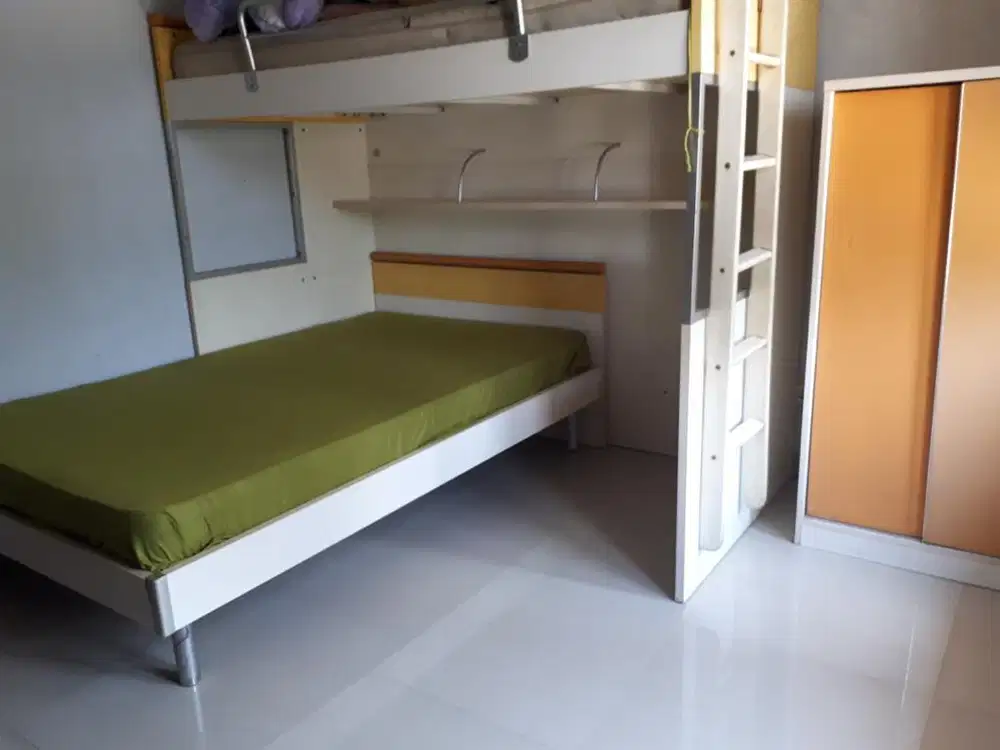 Dijual Tempat Tidur Tingkat + Lemari Multifungsi (Furnitur Ex Import)