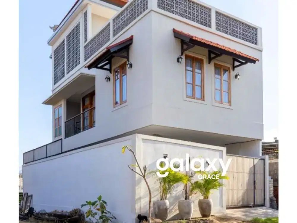 DIJUAL VILLA MINIMALIS NUANSA TEMPO DULU DI PURA DEMAK BARAT DENPASAR, BALI