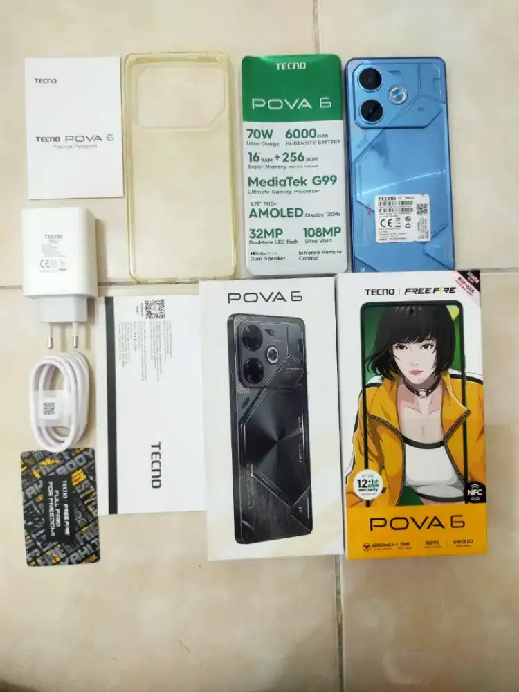 Tecno pova 6 seperti baru 8/256