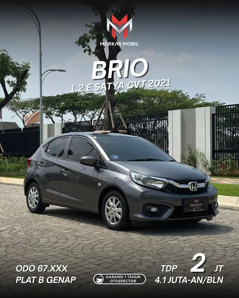 HONDA BRIO E SATYA 1.2 CVT 2021