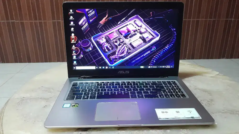 Laptop Asus X580 core i7Ram8GBssd256GBHDD1TBNvidiaGTX1050BacklightGeN7