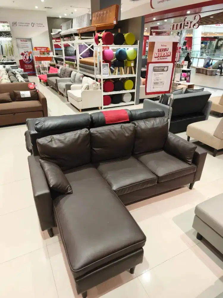 Sofa L 3 Seater Baru Murah
