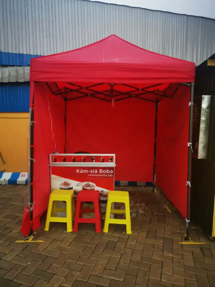 Tenda Lipat matic praktis gazebo portable payung buat jualan