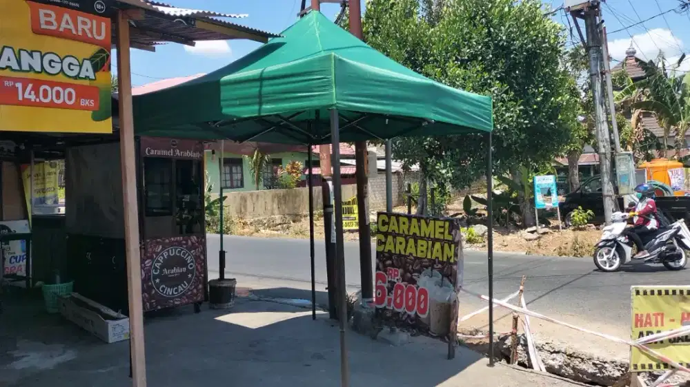 Tenda Lipat matic praktis gazebo portable payung buat jualan