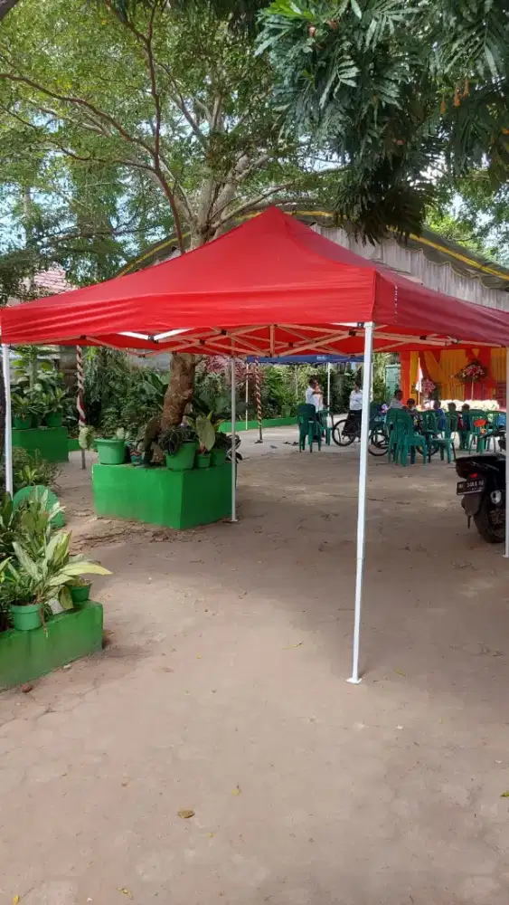 Tenda Lipat matic praktis gazebo portable payung buat jualan
