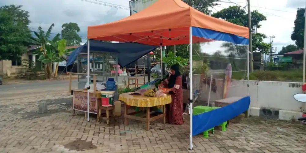 Tenda Lipat matic praktis gazebo portable payung buat jualan