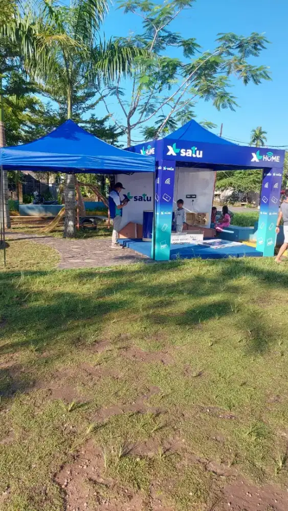 Tenda Lipat matic praktis gazebo portable payung buat jualan