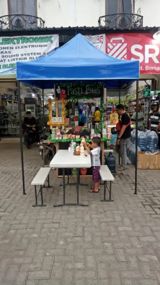 Tenda Lipat matic praktis gazebo portable payung buat jualan