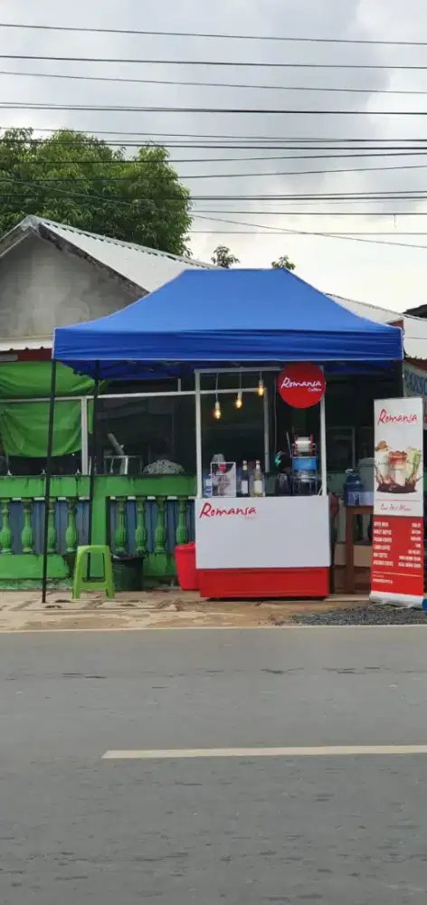 Tenda Lipat matic praktis gazebo portable payung buat jualan