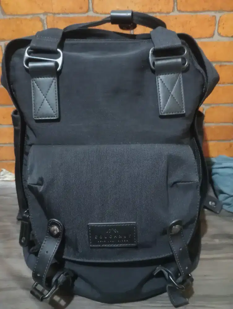 DIJUAL Tas Dougnnut Macaroon Mini Black  Backpack  ORIGINAL