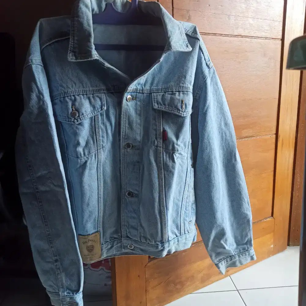 Jaket jeans trucker tebel brand eropa
