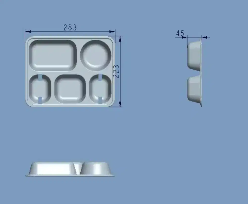 Dijual Food Tray Set Material SS 304