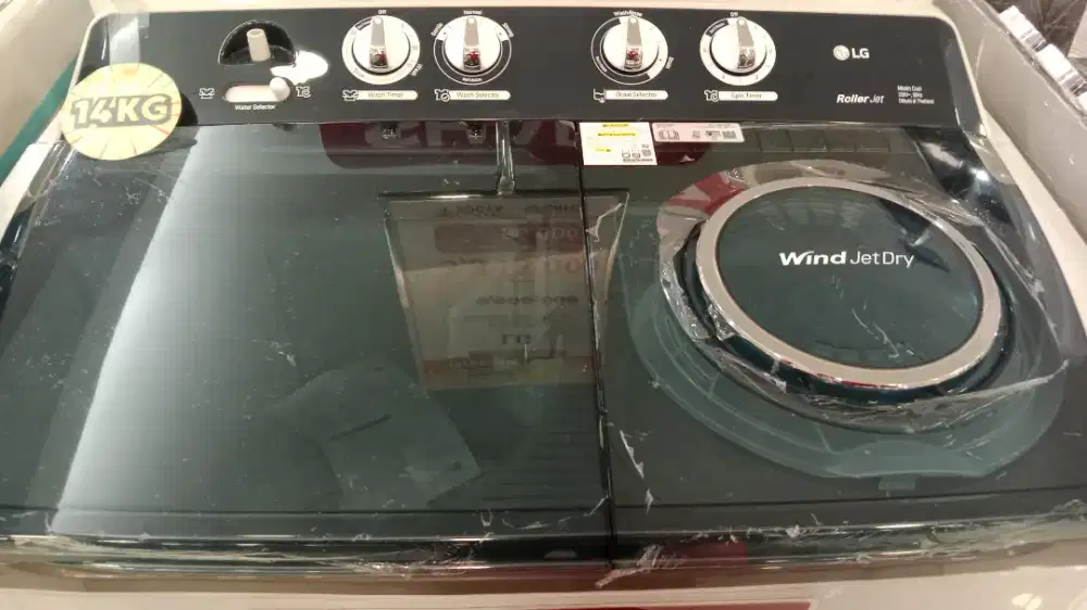 PROMO CICILAN SPESIAL BUNGA 0% MESIN CUCI LG 14KG 2 TABUNG