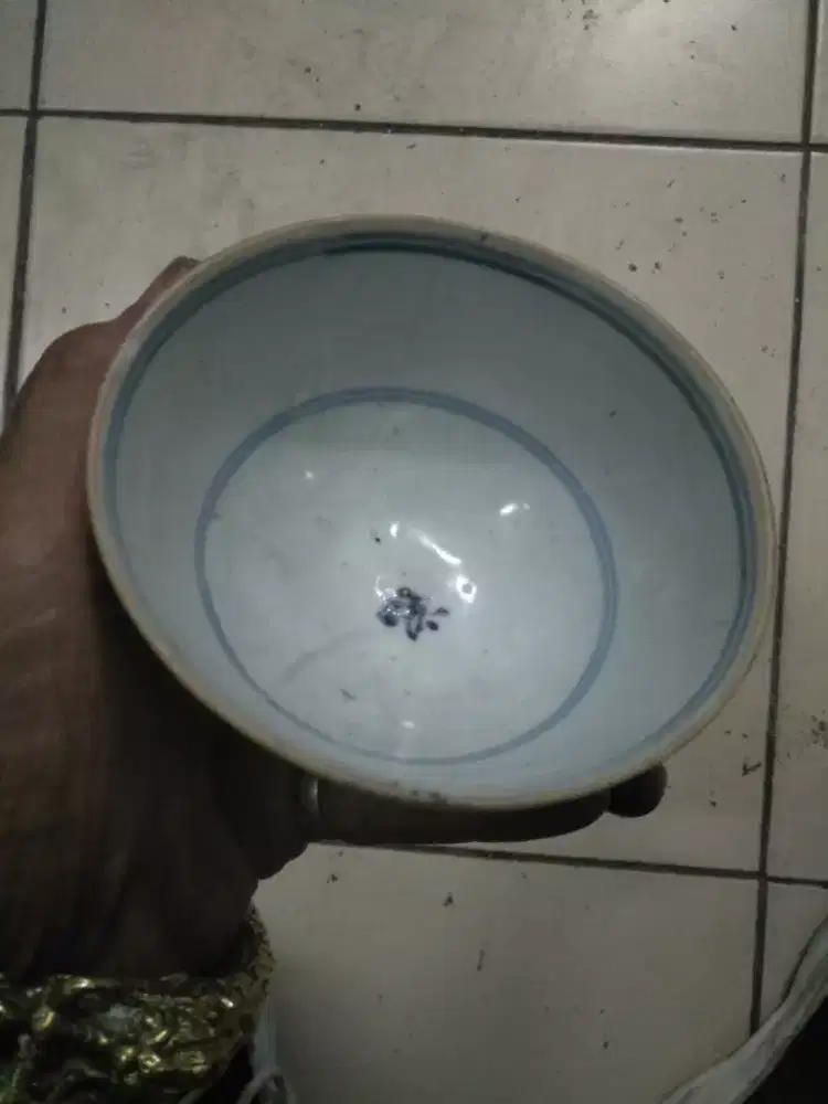 Mangkok biru putih