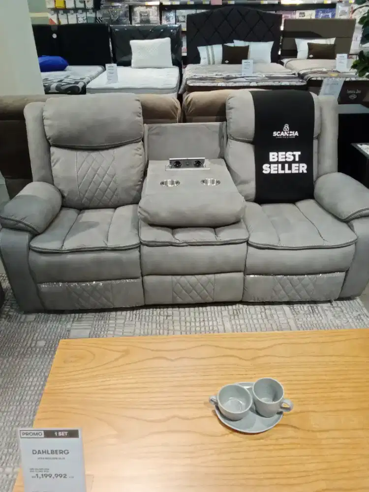 DAHLBERG 3S SOFA RECLINER (GREY)