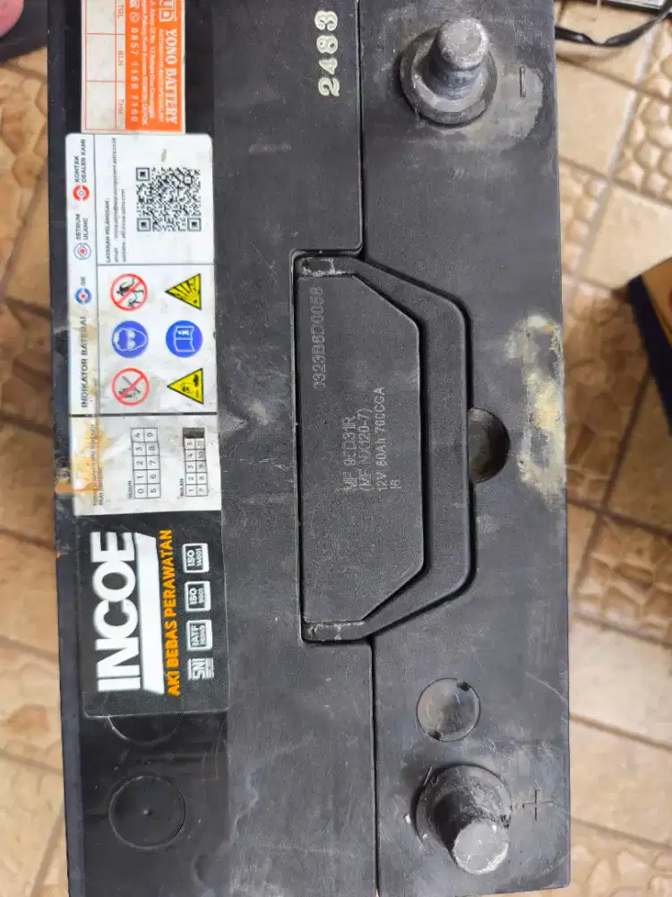 Aki Incoe MF Bekas 80 Ampere