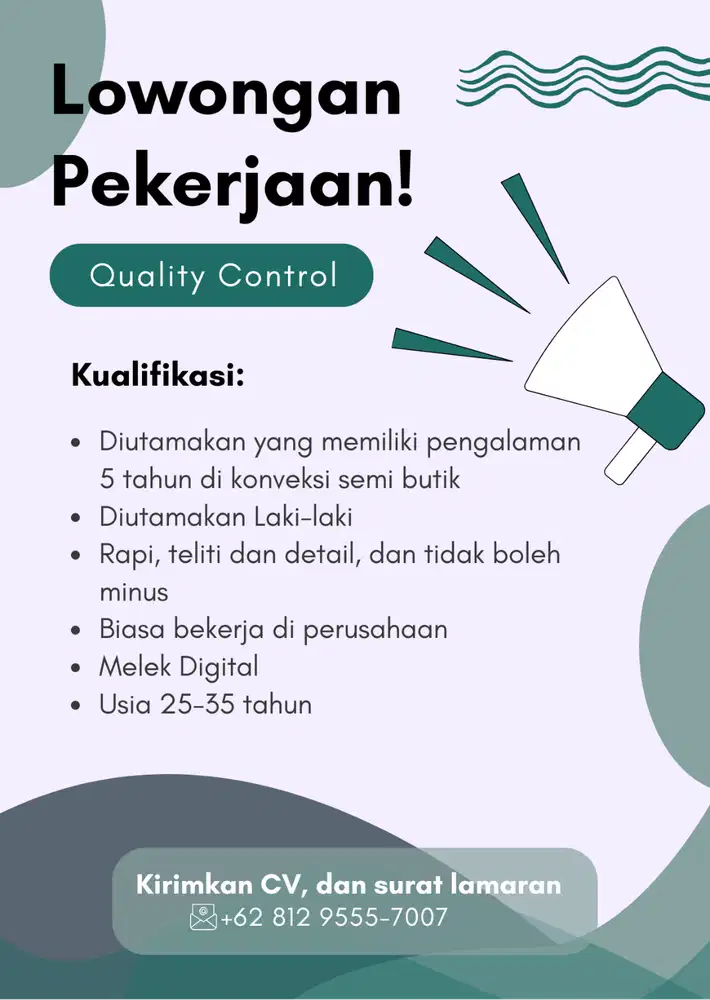 Lowongan Pekerjaan Quality Control