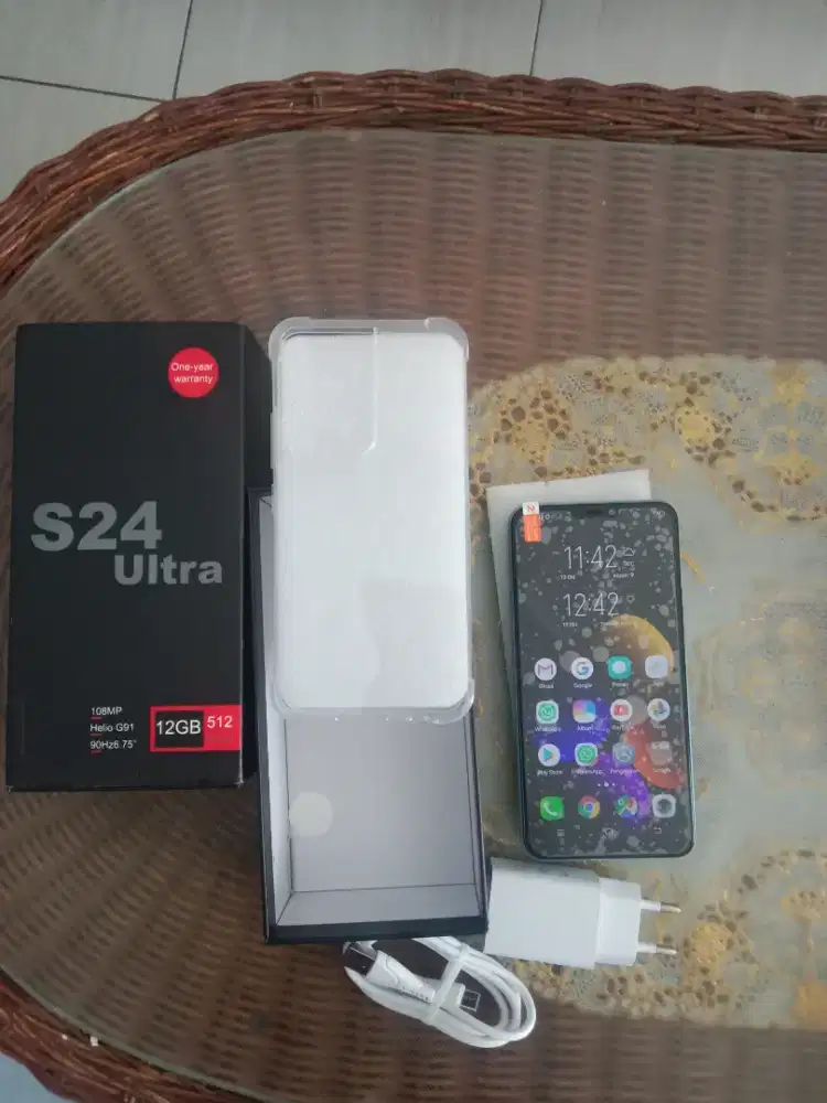 Handphone S24 ultra 108 MP Helio G91