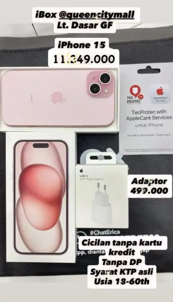 IPHONE 15 CICILAN 0% TANPA KARTU KREDIT