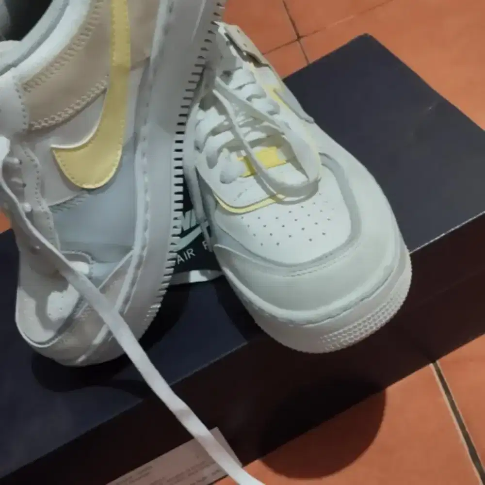 Dijual Nike AF1 Shadow Sail Silver citron Tint Original Second - 37.5