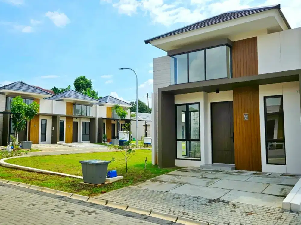 RUMAH CLUSTER POSISI HOOK DEKAT STASIUN CISAUK