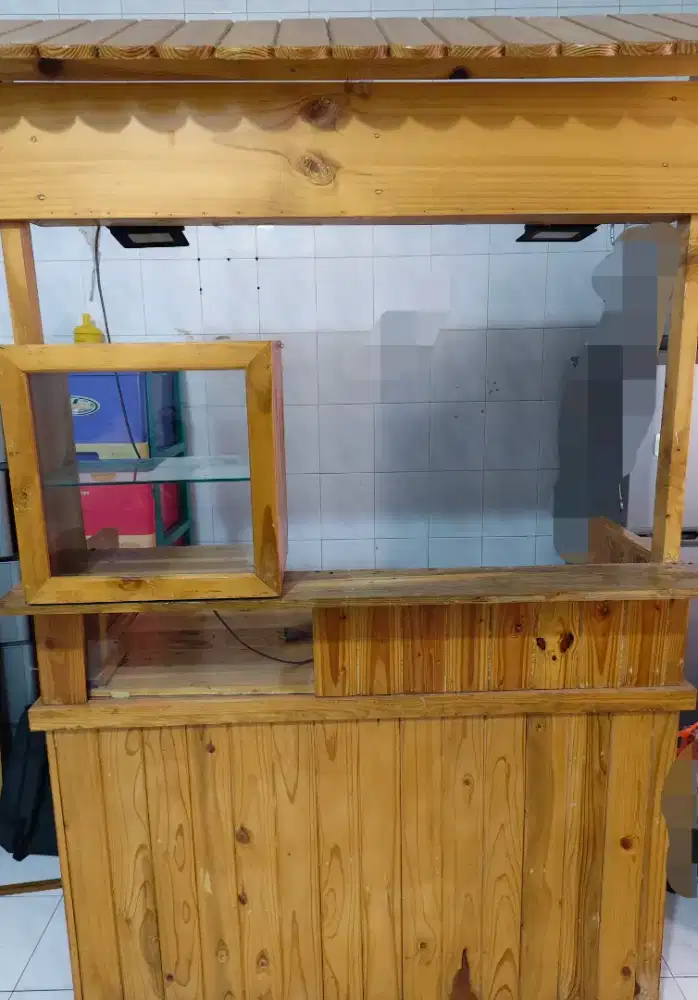 Rombong kayu bagus siap pakai
