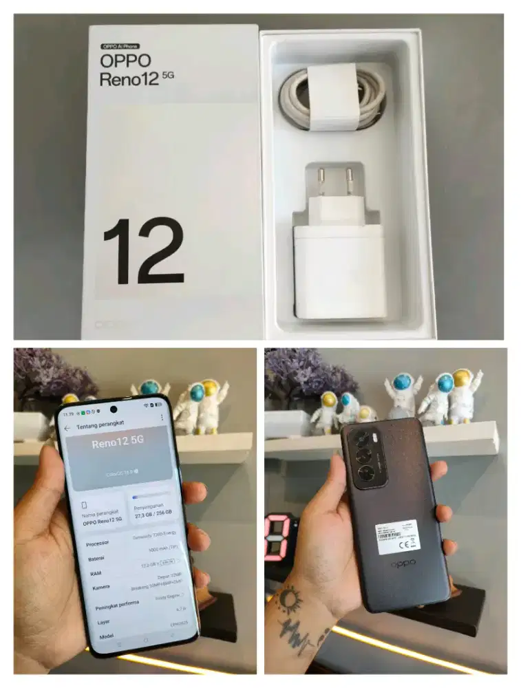 Oppo Reno 12 5G 12/256 Lengkap Fullset