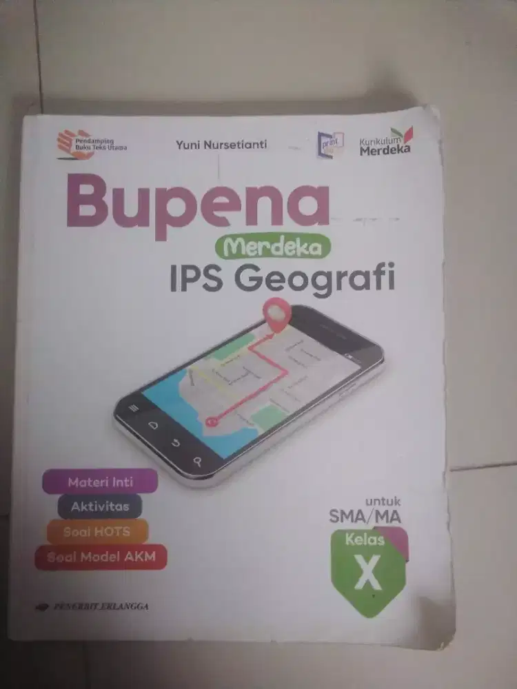 Buku Bekas GEOGRAFI KELAS X BUPENA ERLANGGA