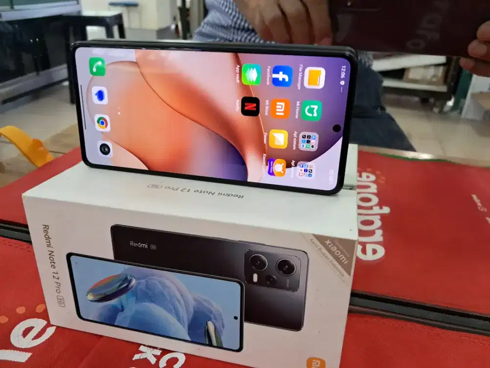 Redmi note12 pro 5G Ram 8 256 gb mulus lengkap no minus