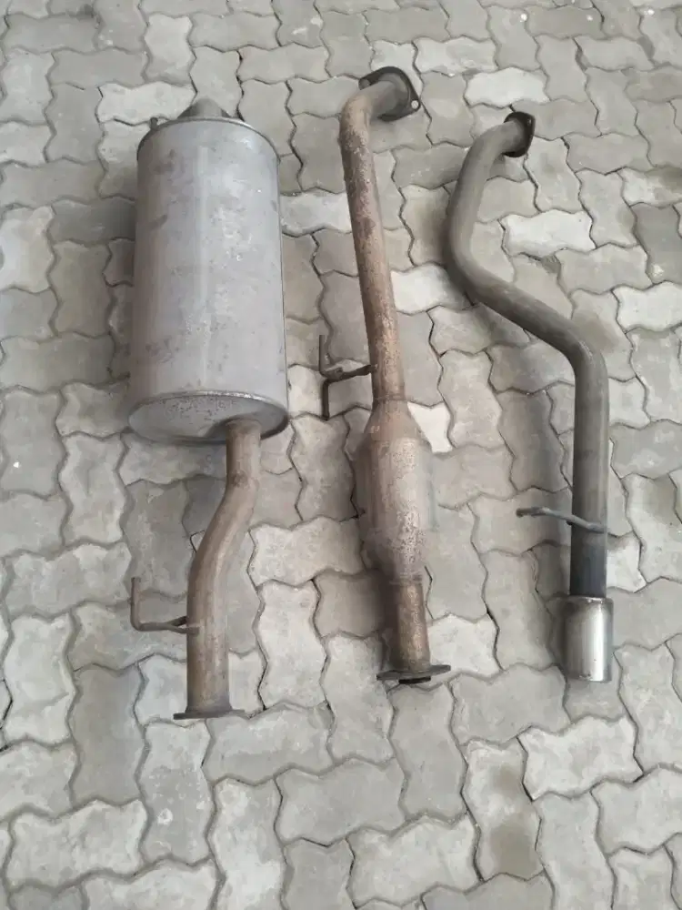 Knalpot Centerpipe, frontpipe, tailpipe original fortuner vnt