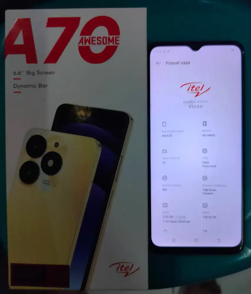 ITEL A70 3+5/128Gb HP+DUS AJA