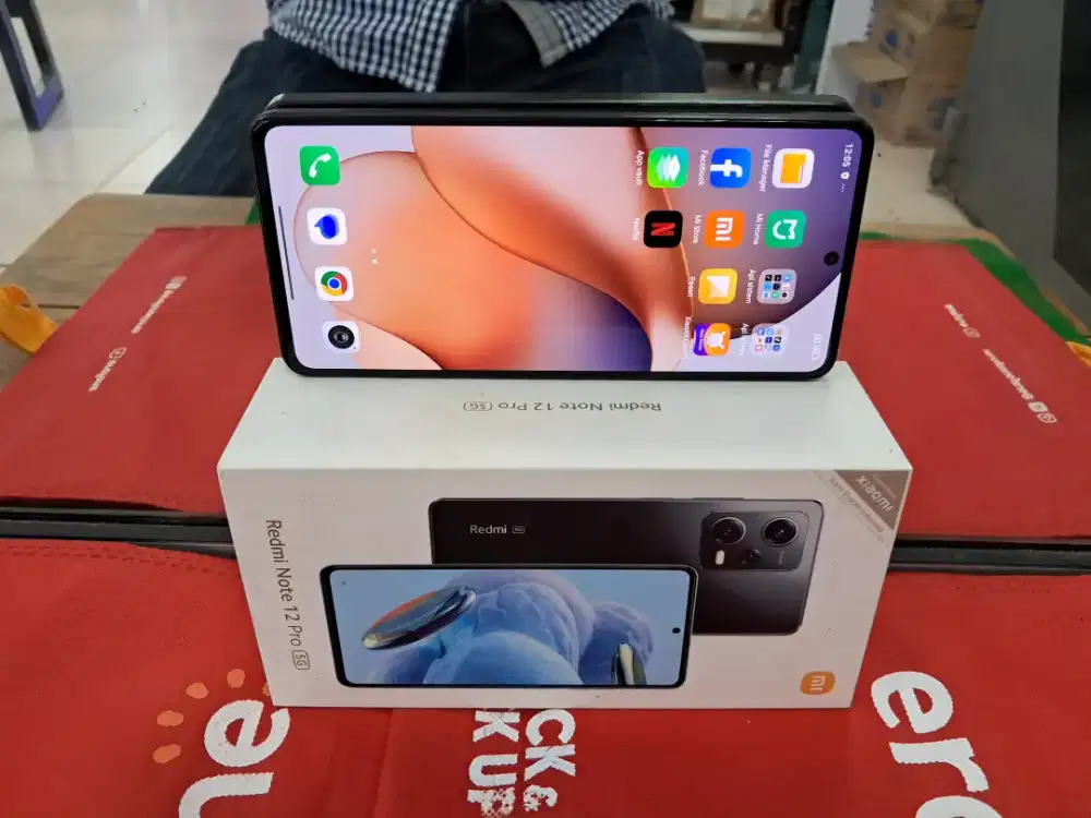 Redmi note 12 pro 5G 8 256 gb no minus mulus lengkap