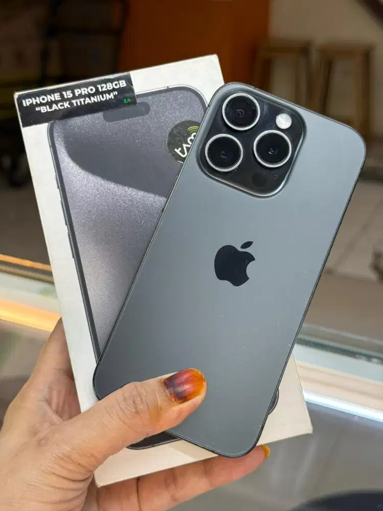 Iphone 15pro 128gb black fulset x iBox