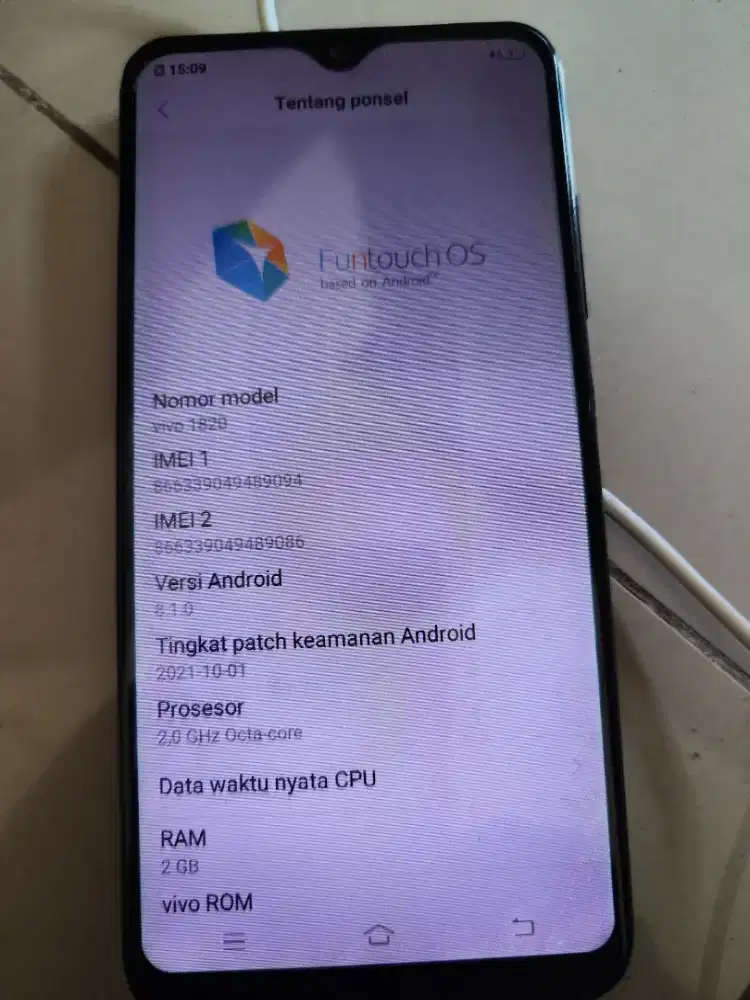 VIVO Y 91C RAM 2 FULLSET