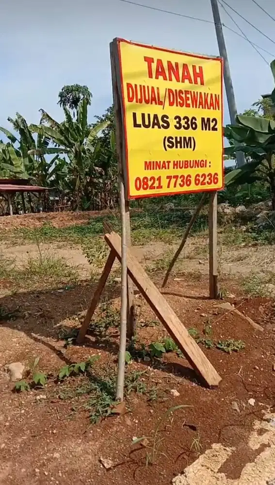 Dijual tanah pinggir jalan arah ke daerah wisata pantai mutun, clara