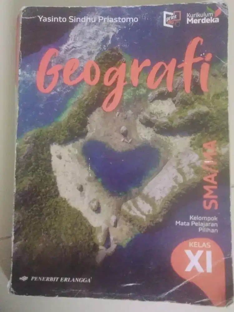 Buku Bekas Geografi kelas XI Erlangga
