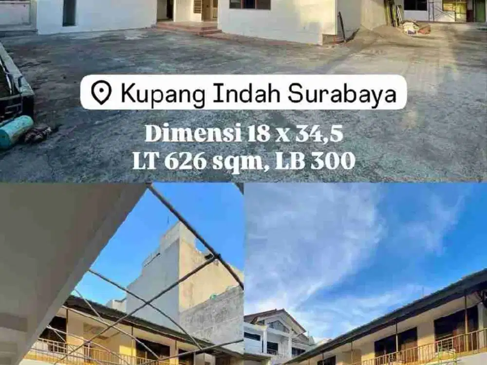 Rumah hitung tanah Kupang Indah cocok untuk tempat tinggal, usaha, kos