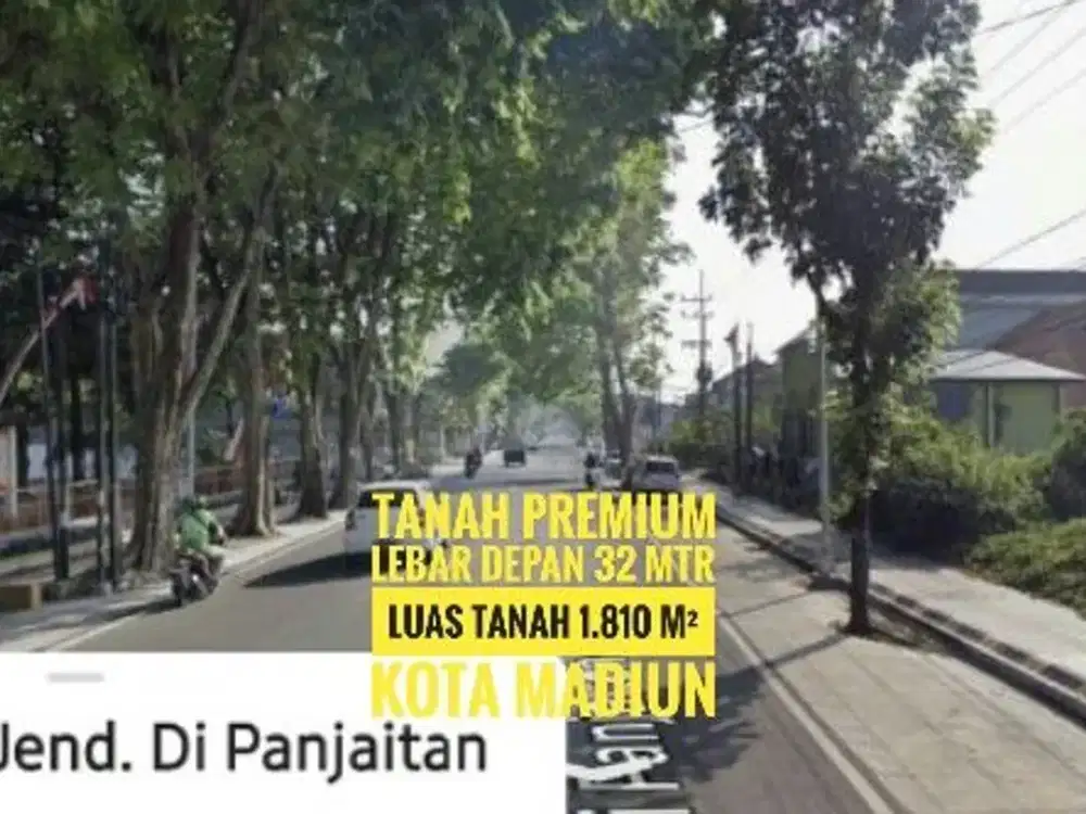 [W]Tnh Pekarangan LD 32 mtr, Mayjen Panjaitan KOTA MADIUN Ciamik