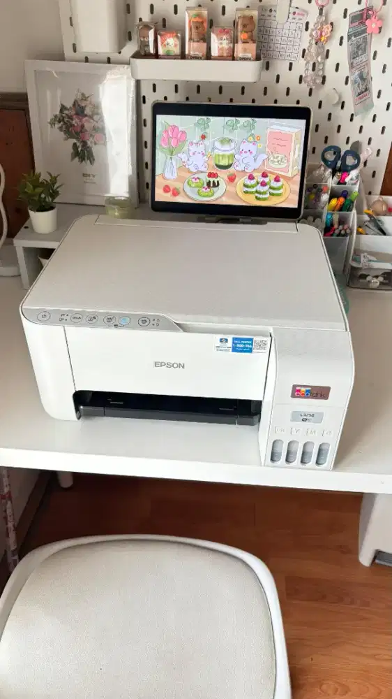 Printer Epson wifi L3256 putih white