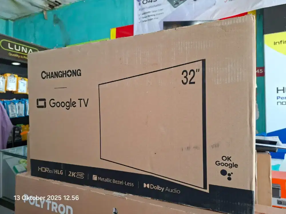 Tv changhong 32 inch google tv baru