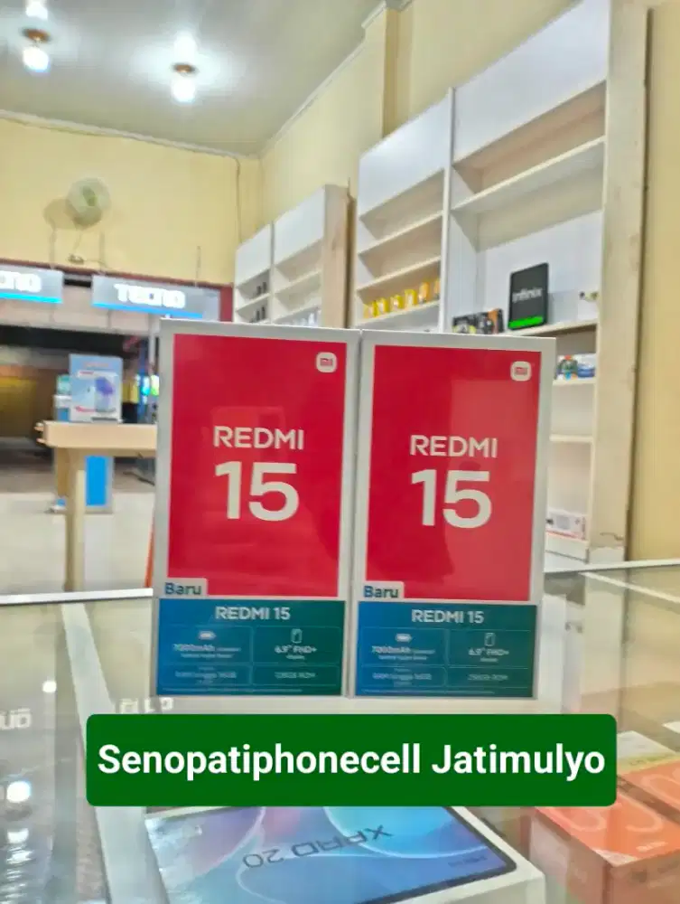 Redmi 15 Ram 8+8/256 GB  Garansi Resmi Cash&Kredit