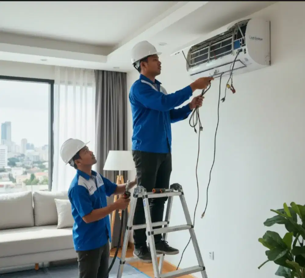 Jasa Cuci, Pasang & Service AC Serta Instalasi Listrik Bergaransi