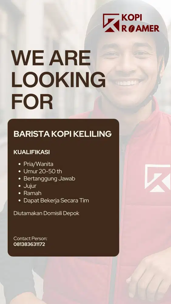 LOWONGAN KERJA BARISTA KOPI ROMER