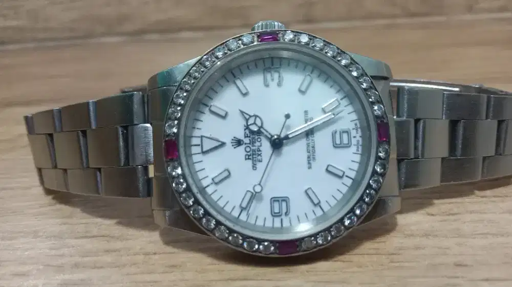 Rolex explorer super diamond otomatis