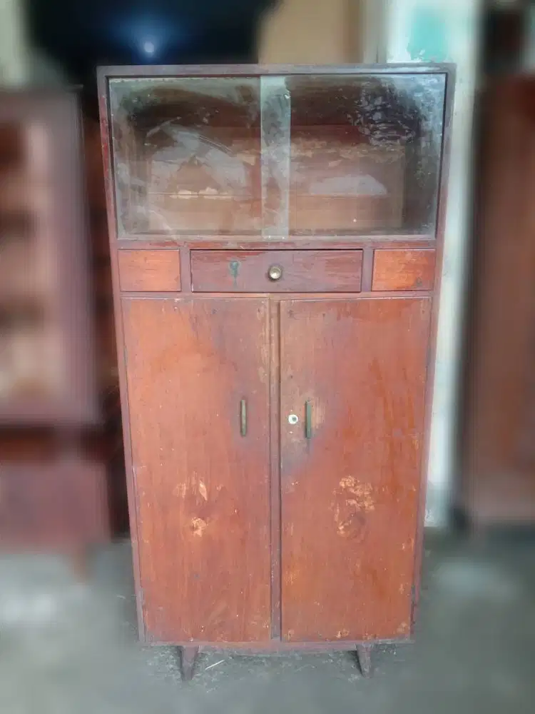 Lemari dapur Jati Uk P79 L40 T163cm