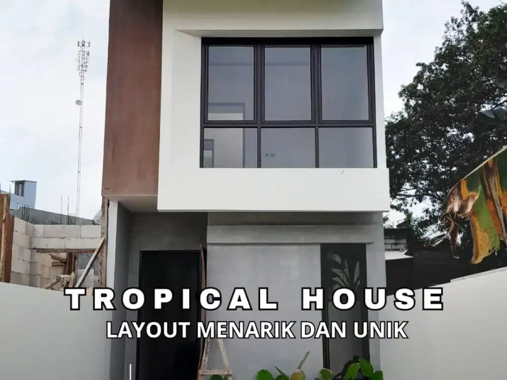 rumah lahan luas akses 2 mobil lingkungan asri ada sekurity